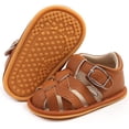 thumbnail image 1 of Infant Baby Girl Boy Sandals unisex Comfort Premium Summer Outdoor Casual Beach Shoes with Flower Bowknot Anti Slip Rubber Sole Newborn Toddler Prewalker First Walking Shoes, 1 of 6