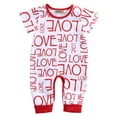 thumbnail image 1 of Infant Baby Girl LOVE Romper Jumpsuit Bodysuit Outfit Kids Clothes Valentine's Day, 1 of 5