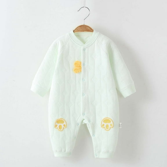 Infant Baby Girl Romper Green Toddler Girl Summer Outfits Long-sleeved Baby Girl Clothes 6-9 Months Girl Clothes