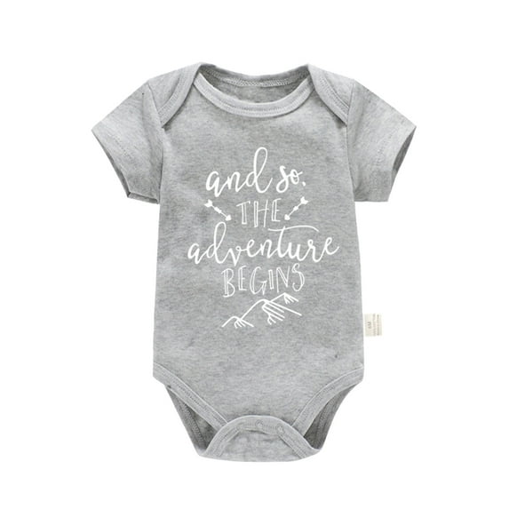 Infant Baby Girl Romper Letter Girls Summer Jumpsuits Short Sleeve Cute Clothes 9-12 Months Baby Girl Clothes Cute boys' and girls' clothing