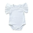 thumbnail image 1 of Baby Girl Romper Stripes Summer Clothes Girl Aircraft sleeve Baby Girl Clothing 0-6 Months Girl Clothing Cute boys' and girls' clothing, 1 of 4