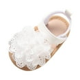thumbnail image 1 of Infant Baby Girl Sandals Flower Comfort Summer Outdoor Casual Beach Newborn Prewalker First Walking Shoes, 1 of 7