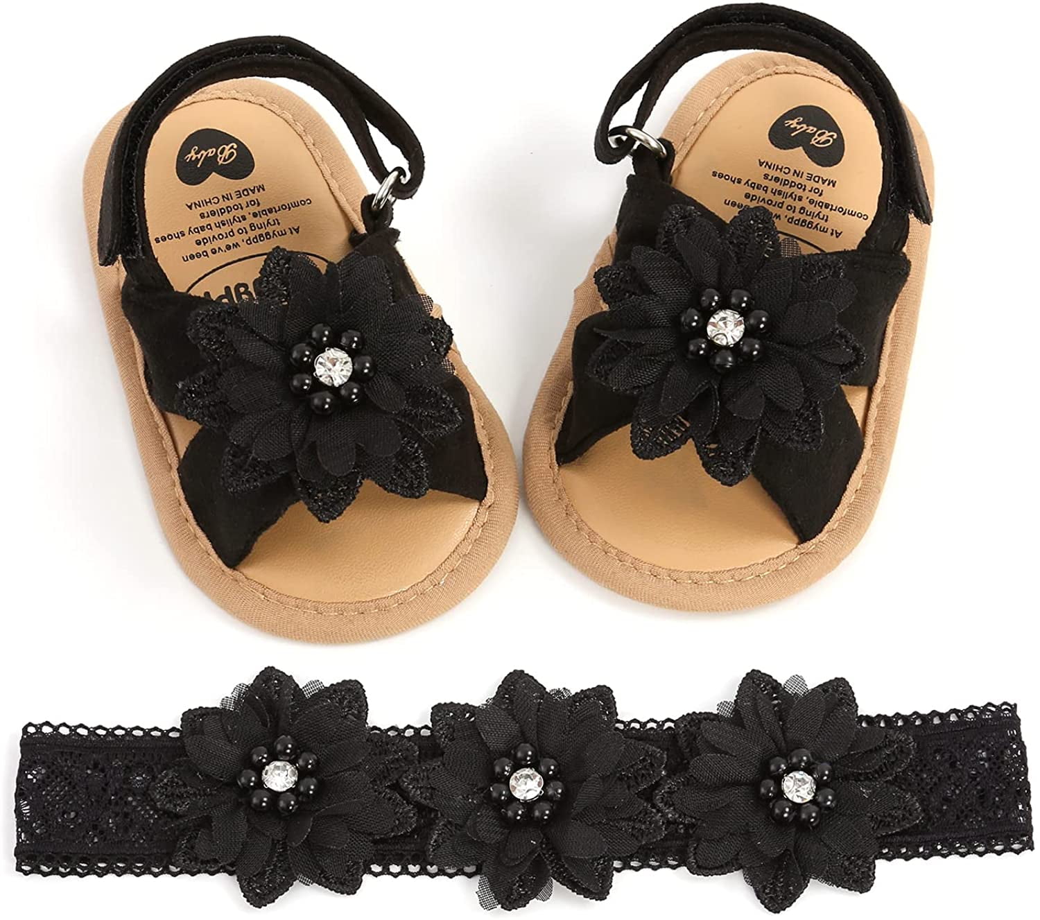 Infant Baby Girl Shoes Baby Mary Jane Flats Princess Wedding Dress ...