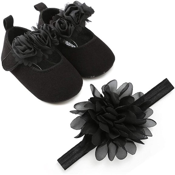 Infant Baby Girl Shoes Baby Mary Jane Flats Princess Wedding Dress Shoes Crib Shoe for Newborns,Infants,Babies