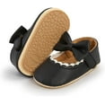 thumbnail image 1 of Infant Baby Girl Shoes Mary Jane Flats Dress Shoes Soft Anti-Slip Rubber Sole Walking Shoes Toddler Crib First Walker Shoes, 1 of 7