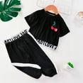thumbnail image 1 of Baby Girl Summer Clothes Girl Outfits Cotton Letter Print Casual 2PC Set Cute Outfits for 2-3 Years, 1 of 1