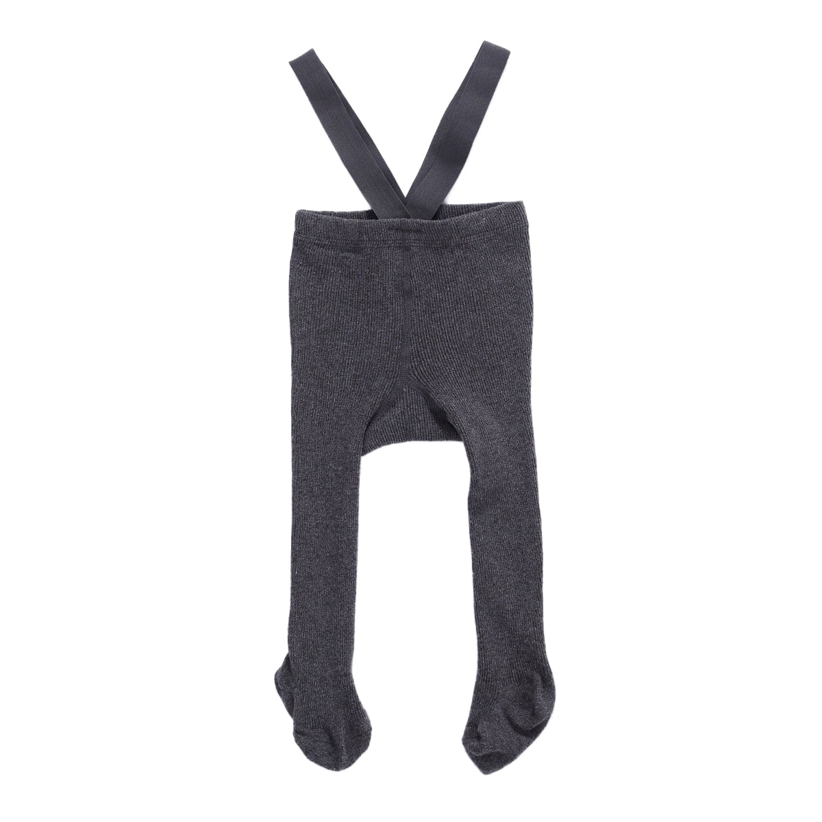 Spring Color Hosiery Infant Baby Girl Suspender Pantyhose Solid Color High Waist Ribbed Knit ...