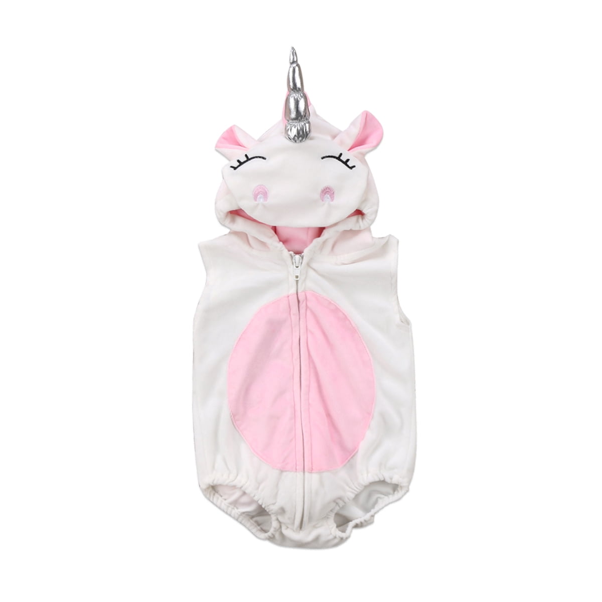 Infant Baby Girl Unicorn Sleeveless Romper Top Jumpsuit Costume
