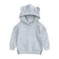 thumbnail image 1 of Infant Baby Girls Boys 100% Cotton Lightweight Hoodie Sweatshirt Toddler Kid Fall Spring Warm Coats 1-8T, 1 of 2