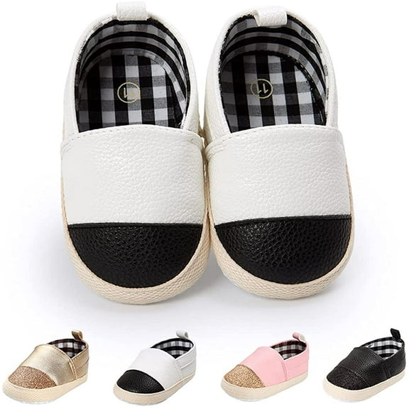Infant Baby Girls Boys Canvas Shoes Soft Sole Toddler Slip On Newborn Crib Moccasins Casual Sneaker Austin Boy's Flat Lazy Loafers First Walkers Skate Shoe