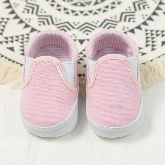 Baby Girls Boys Canvas Shoes Soft Sole Toddler On Crib Moccasins Casual Sneaker Austin Boy's Flat Lazy Loafers First Walkers Skate Shoe