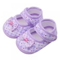 thumbnail image 1 of Infant Baby Girls Boys Handmade Princess Flats Toddler First Walkers Soft Cotton Non-Slip Crib Wedding Dress Shoes, 1 of 5