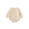 thumbnail image 1 of Infant Baby Girls Boys Romper Onesies Round Neck Long Sleeve Jumpsuits Autumn One Piece Clothes, 1 of 7
