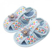 Infant Baby Girls Boys Soft Summer Sandals Casual Calico Sandals Anti Slip Rubber Sole Outdoor Flats Toddler First Walker Shoes