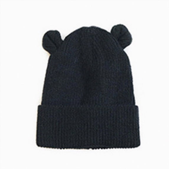 Infant Baby Girls Boys Soft Warm Knit Hat Kids Winter Hat With Fleece Hood Cap Preemie Baby Hats