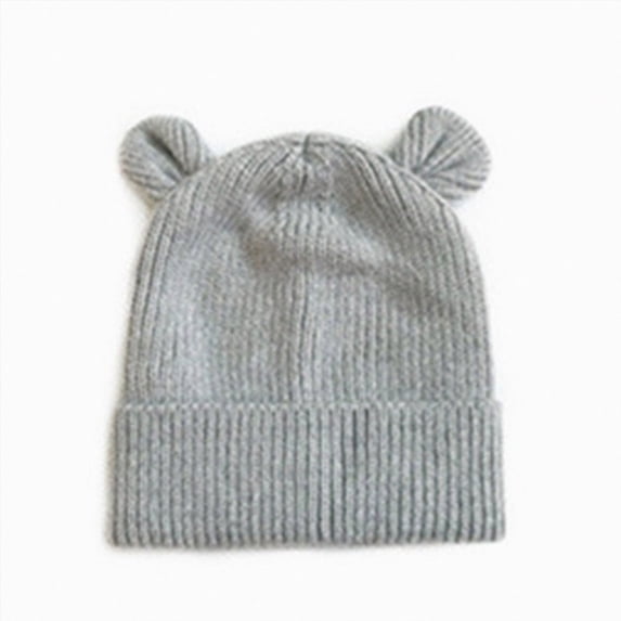Infant Baby Girls Boys Soft Warm Knit Hat Kids Winter Hat With Fleece Hood Cap Preemie Baby Hats
