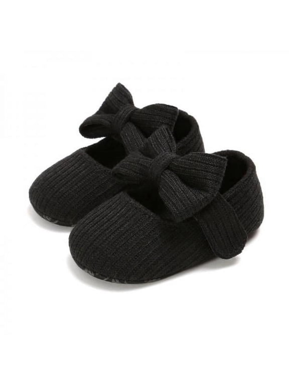 Infant Baby Girls Cozy Fleece Booties Soft Bottom Warm Cartoon Socks Newborn Crib Shoes