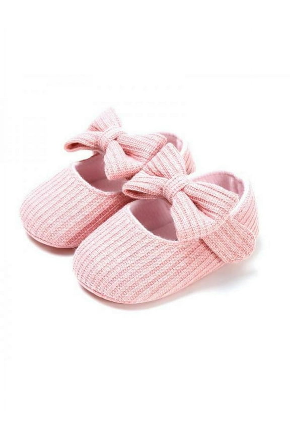 Infant Baby Girls Cozy Fleece Booties Soft Bottom Warm Cartoon Socks Newborn Crib Shoes