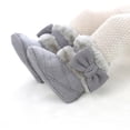 thumbnail image 1 of Infant Baby Girls Fleece Bowknot Booties Newborn Plush Snow Boots Winter Warm Shoes, 1 of 7