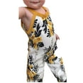 thumbnail image 1 of Infant Baby Girls Floral Sleeveless Summer Jumpsuit Romper Clothes Outfits Set, 1 of 7