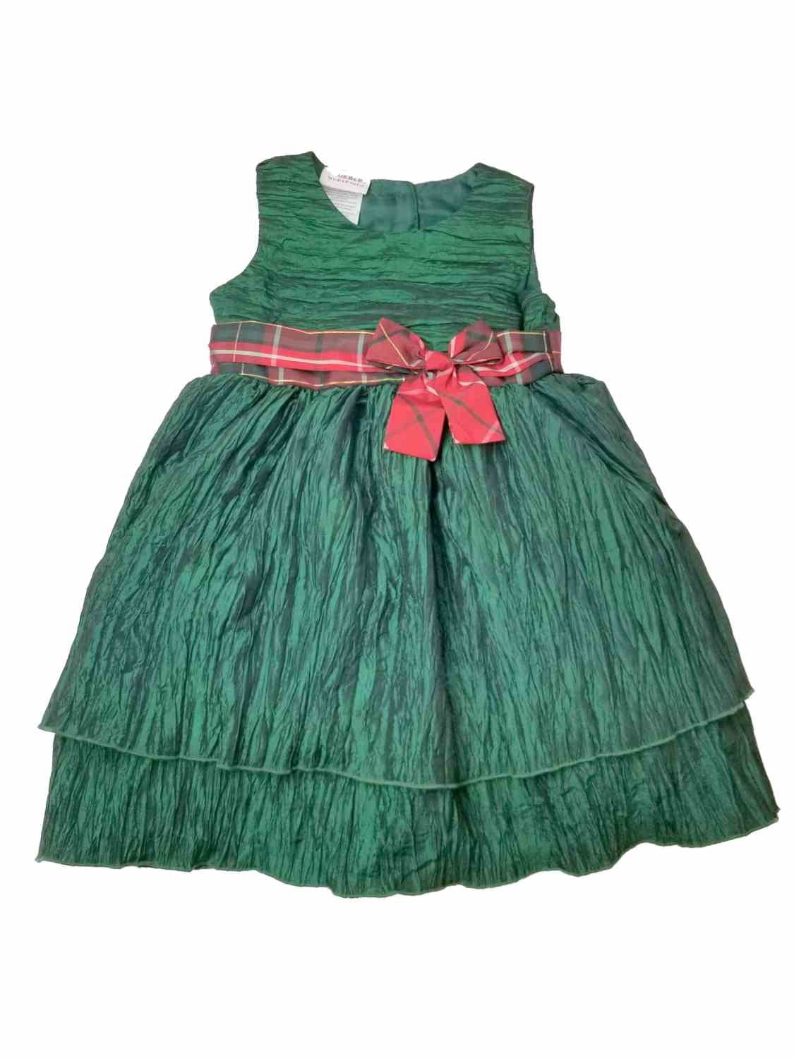 Robe Bébé Fille Sans Manches Blueberi Boulevard - Taille 12 Mois - Rouge Avec Paillettes - Occasion Excellent état