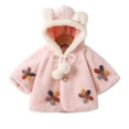 thumbnail image 1 of Infant Baby Girls Jacket Cute Valentines Coat Hooded Button Up Winter Warm Top Size 3-6 Months, 1 of 3
