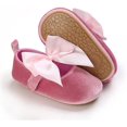 thumbnail image 1 of Infant Baby Girls Mary Jane Bowknot Flat Shoes Lightweight Soft Sole Princess Dress Shoes Toddler Shoes, 1 of 7