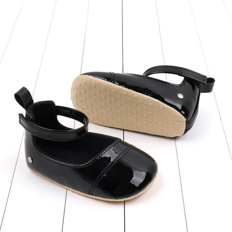 Infant Baby Girls PU Flats, Toddler First Walkers Sneaker Newborn