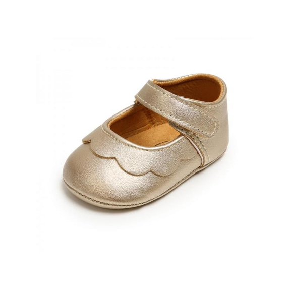 Infant Baby Girls Princess PU Leather Soft Sole Crib Shoes Toddler Shoes 0-18M