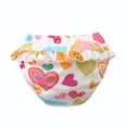 thumbnail image 1 of Baby Girls Reusable Waterproof Swim Diapers Washable Leakproof Ruffle Swim Pants Underwear 1-5 Years G, 1 of 2