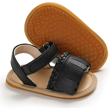 Infant Baby Girls Sandals Soft Sole T-Strap Toddler Flats First Walkers Summer Shoes