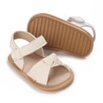 thumbnail image 1 of Infant Baby Girls Sandals Summer Beach Outdoor Bowknot Soft Rubber Sole Toddler Princess Dress Flats Walking Shoes, 1 of 8