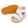 thumbnail image 1 of Infant Baby Girls Sandals Summer Crib PU Leather Bowknot Soft Anti-Slip Rubber Sole Toddler First Walkers Shoes, 1 of 6