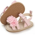 thumbnail image 1 of Infant Baby Girls Sandals Summer Crib PU Leather Bowknot Soft Anti-Slip Rubber Sole Toddler First Walkers Shoes, 1 of 7