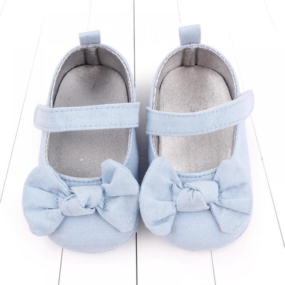 Infant Baby Girls Shoes Cute Non-Slip Soft Sole Bowknot Princess Dress Mary Jane Flats Toddler First Walker Baby Sneaker Shoes