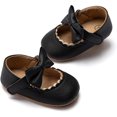 thumbnail image 1 of Infant Baby Girls Soft Sole Bowknot Princess Wedding Dress Mary Jane Flats Prewalker Newborn Light Baby Sneaker Shoes, 1 of 6