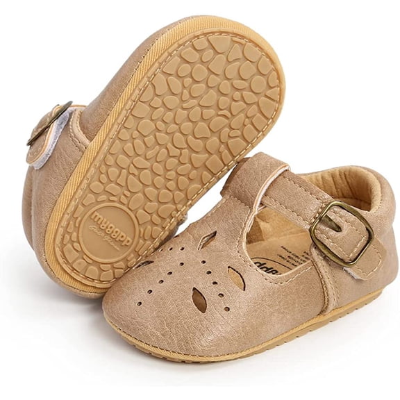 Infant Baby Girls Soft Sole Bowknot Princess Wedding Dress Mary Jane Flats Prewalker Newborn Light Baby Sneaker Shoes