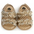 thumbnail image 1 of Infant Baby Girls Soft Sole Summer Sparkle Sandals Flower Shoes Bowknot Candy Princess Dress Flats First Walker Crib Shoes, 1 of 6