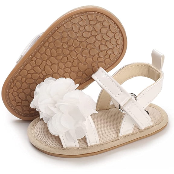Infant Baby Girls Summer Sandals Flower Soft Sole Newborn Toddler First Walker Crib Dress Shoes