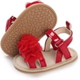 thumbnail image 1 of Infant Baby Girls Summer Sandals Flower Soft Sole Newborn Toddler First Walker Crib Dress Shoes, 1 of 7
