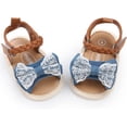 thumbnail image 1 of Infant Baby Girls Summer Sandals Indoor Slippers Open Toe Lace Princess Dress Wedding Flats Shoes Newborn Toddler Soft Non-slip Sole First Walker Crib Shoes 0-18 months, 1 of 7