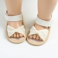thumbnail image 1 of Infant Baby Girls Summer Sandals with Flower Soft Sole Newborn Toddler First Walker Crib Dress Shoes 0-18Months, 1 of 9