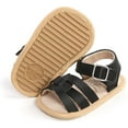 thumbnail image 1 of Infant Baby Girls Summer Sandals with Flower Soft Sole Newborn Toddler First Walker Crib Dress Shoes, 1 of 6