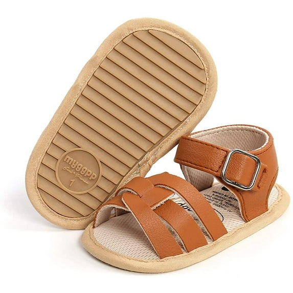 Infant Baby Girls Summer Sandals with Flower Soft Sole Newborn Toddler First Walker Crib Dress Shoes