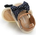thumbnail image 1 of Infant Baby Girls Summer Sandals with Flower Soft Sole Newborn Toddler First Walker Crib Dress Shoes, 1 of 7