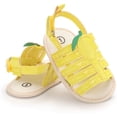 thumbnail image 1 of Infant Baby Girls Summer Sandals with Flower Soft Sole Newborn Toddler First Walker Crib Dress Shoes, 1 of 7