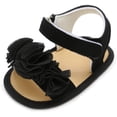 thumbnail image 1 of Infant Baby Girls Summer Sandals with Flower Soft Sole Newborn Toddler First Walker Crib Dress Shoes, 1 of 6