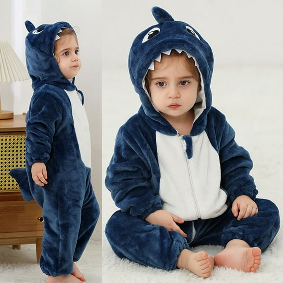 Baby Hooded Jumpsuit Animal Outfit Long Sleeve Romper Baby Christmas Outfit Outfit Girl 6-12 Months
