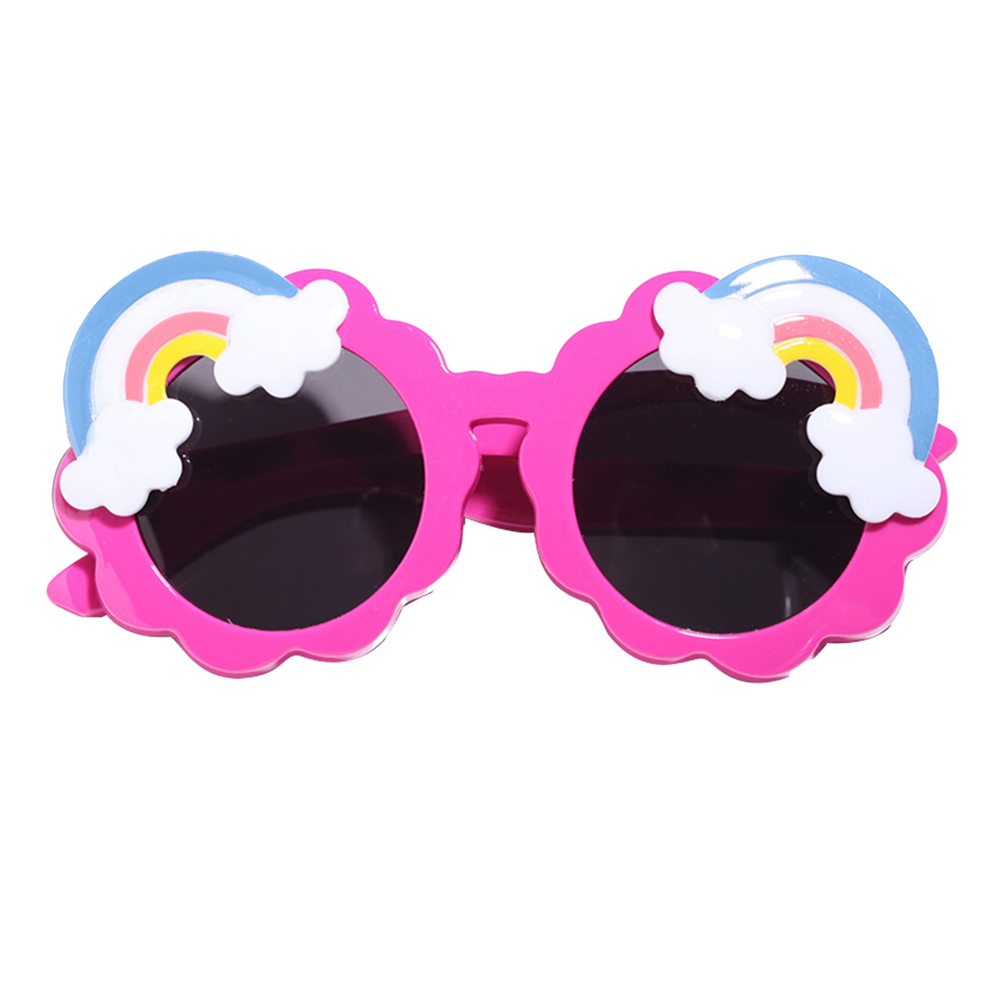 Infant Baby Kids Beach Sunglasses Rainbow Flower Shape UV400 Protection Sunglasses for Boys Girls Walmart