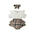 thumbnail image 1 of Baby Outfits For Girls Lace Baby Summer Clothes Short Sleeve Baby Girl Clothes 3-6 Months Baby Girl Clothes Cute boys' and girls' clothing, 1 of 4